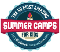 The Top 50 Most Amazing Summer Camps For Kids logo.