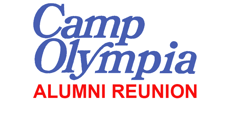 Camp Olympia Alumni Reunion event logo.