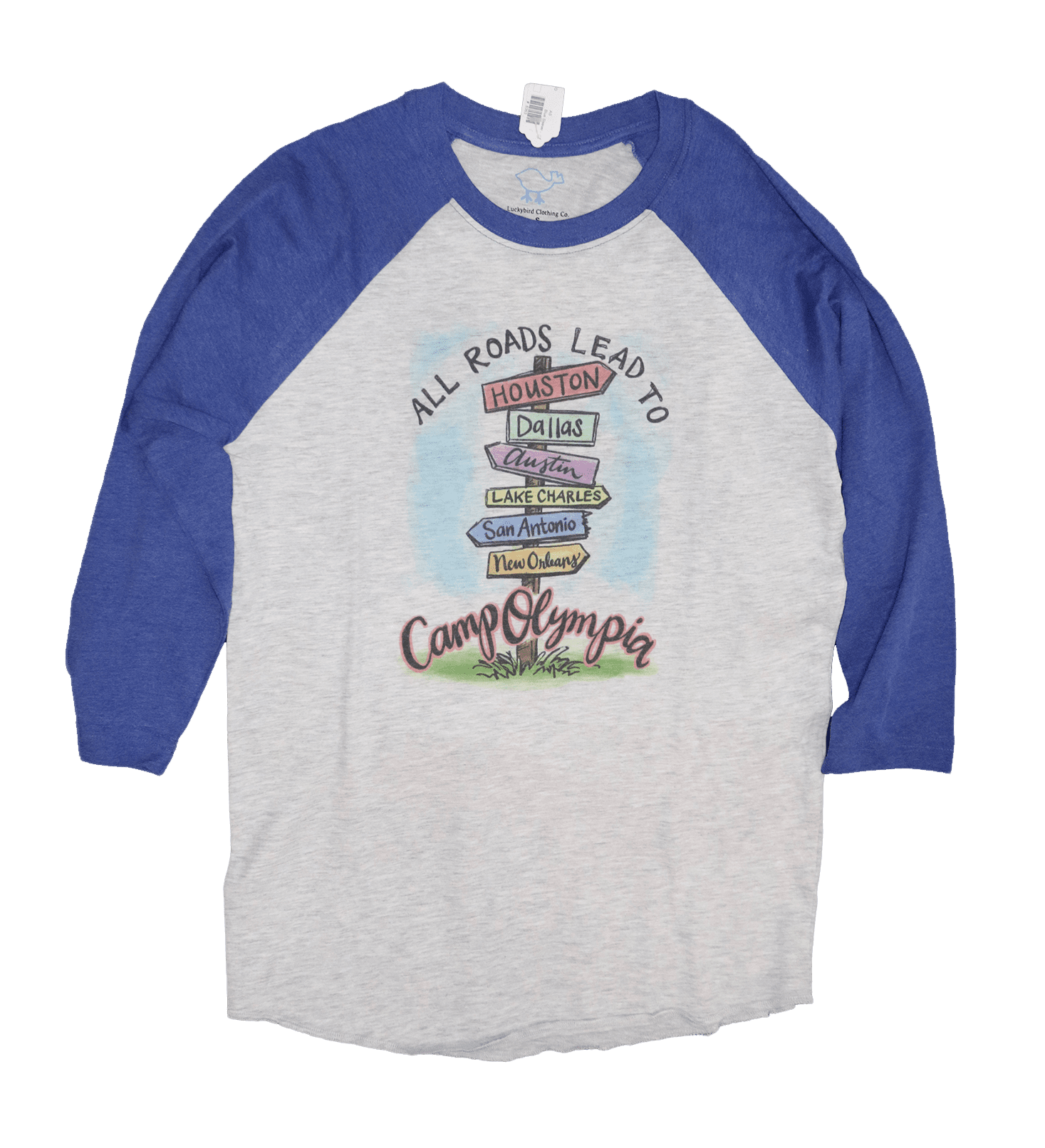 royal blue baseball shirt