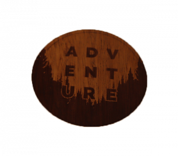 Adventure Wooden Sticker