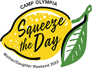 Camp Olympia Mother/Daughter Weekend 2022 event logo.
