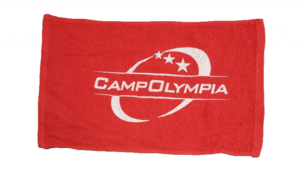 Red Rally Towel Camp Olympia