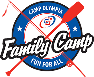 Camp Olympia Family Camp event logo.