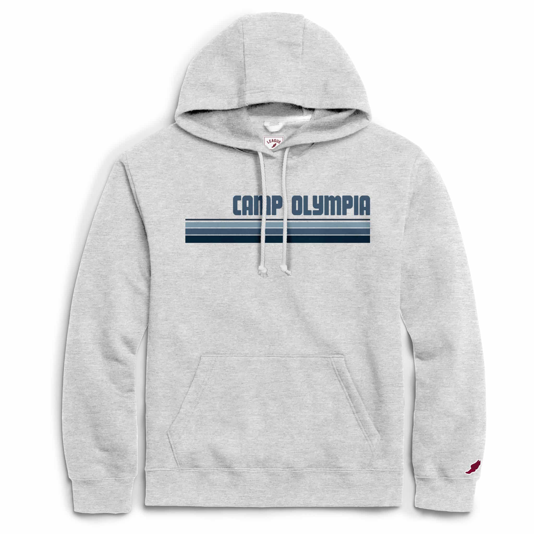 Striped Design Hoodie - Oxford - Camp Olympia