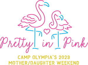 Camp Olympia Mother/Daughter Weekend 2023 event logo.