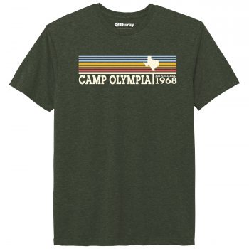 Texas Tee with Stripes - Green