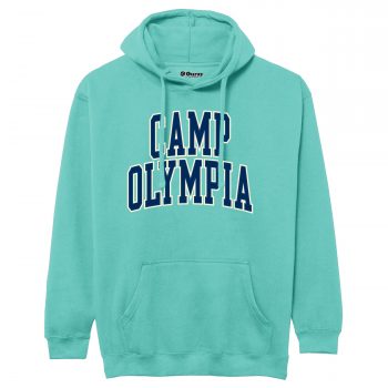 Camp Olympia Arched Hoodie - Sea Glass
